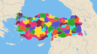 Lista och karta över turkiska provinser Thumbnail